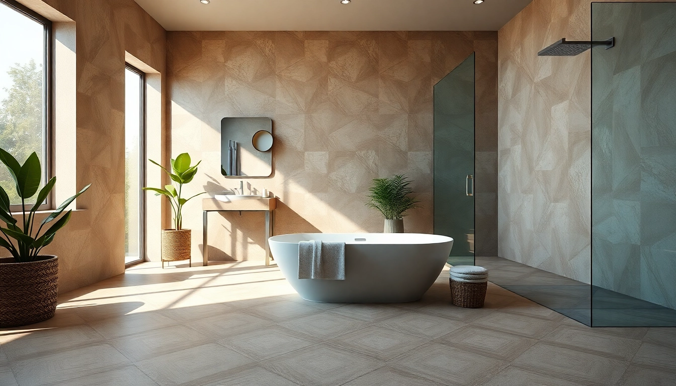 Carrelage salle de bains élégant créant une ambiance luxueuse grâce à des carreaux élégants.