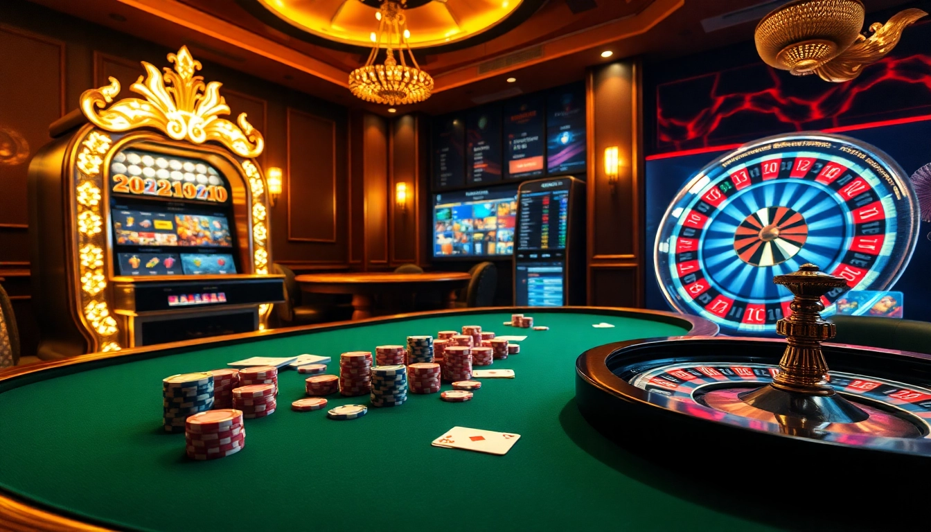 Experience the thrill of gameplay at the meilleur casino en ligne with dynamic tables and vibrant lights.