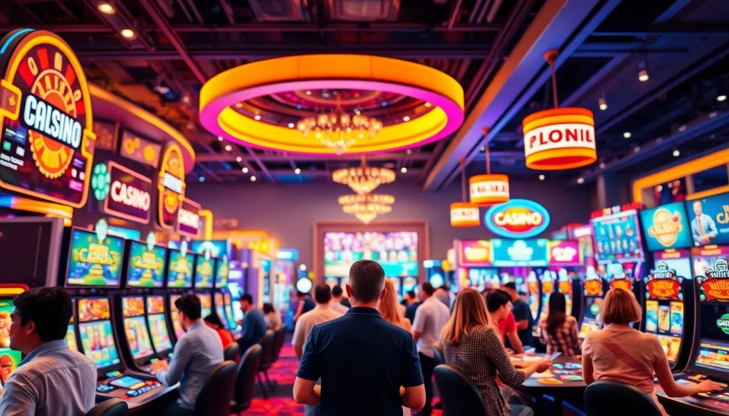 Vibrant scene of meilleur casino en ligne france showcasing exciting games and promotions.