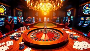 Experience high-stakes excitement with https://uu88pk.com/'s vibrant casino scene featuring roulette and poker dynamics.