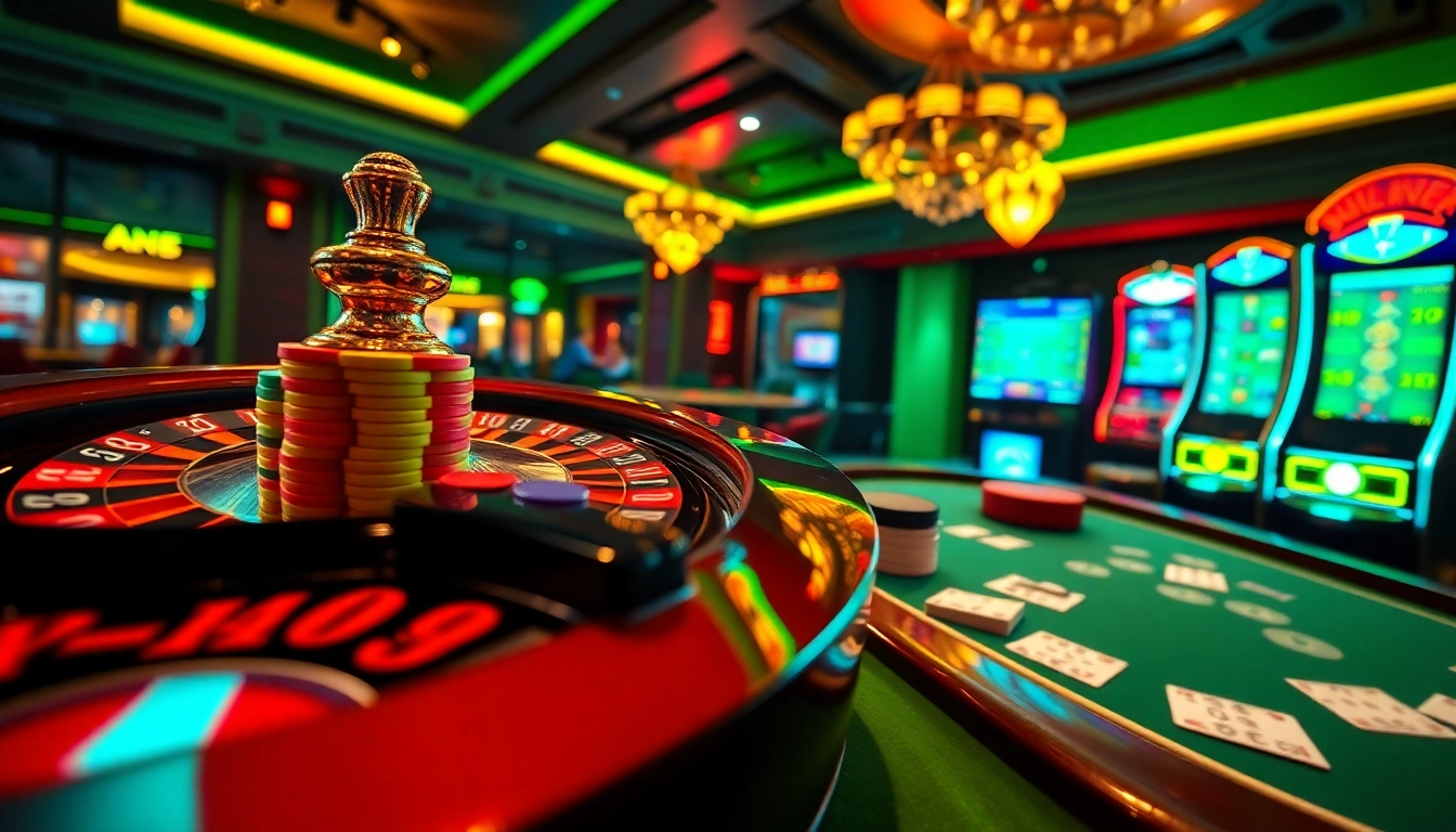 Experience high-stakes thrills at rr 88 with luxurious casino elements like roulette and poker.