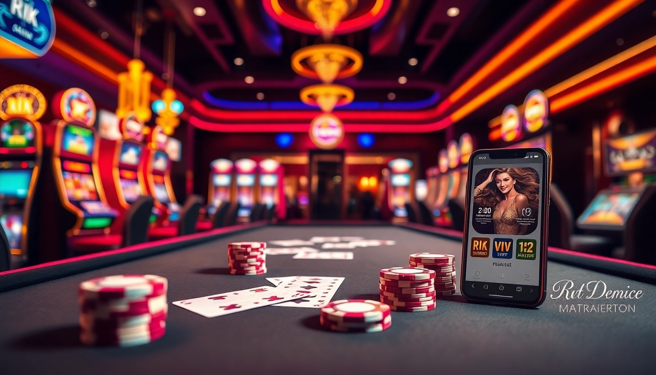 Experience the thrill of winning at Rik VIP with engaging casino gameplay and vibrant settings.