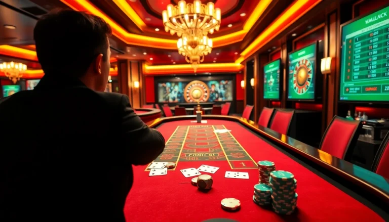 Experience the thrill of c168 at a luxurious casino blackjack table filled with excitement.