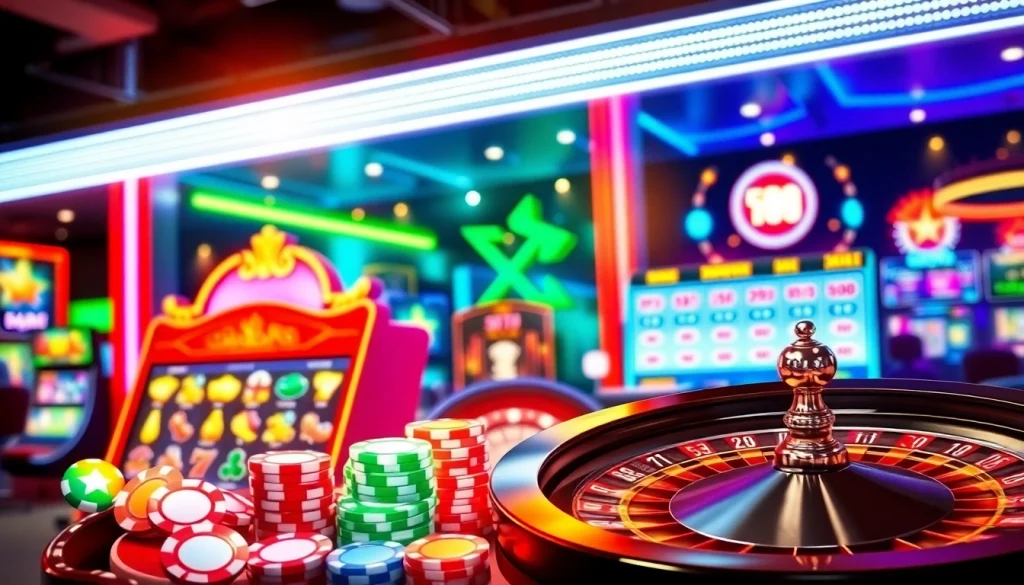 Explore sites de casino en ligne with vibrant graphics and engaging game elements.
