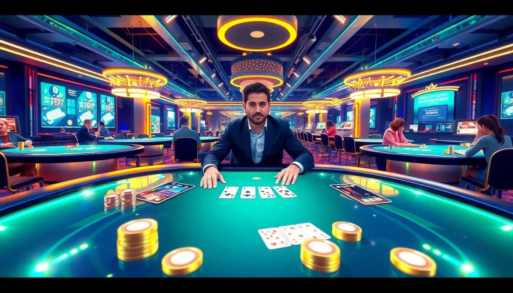 Jouer à casino en crypto avec des technologies futuristes et une ambiance animée.