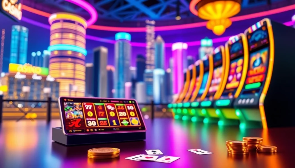 Experience the thrill of tout nouveau casino en ligne with vibrant gaming visuals and an energetic atmosphere.